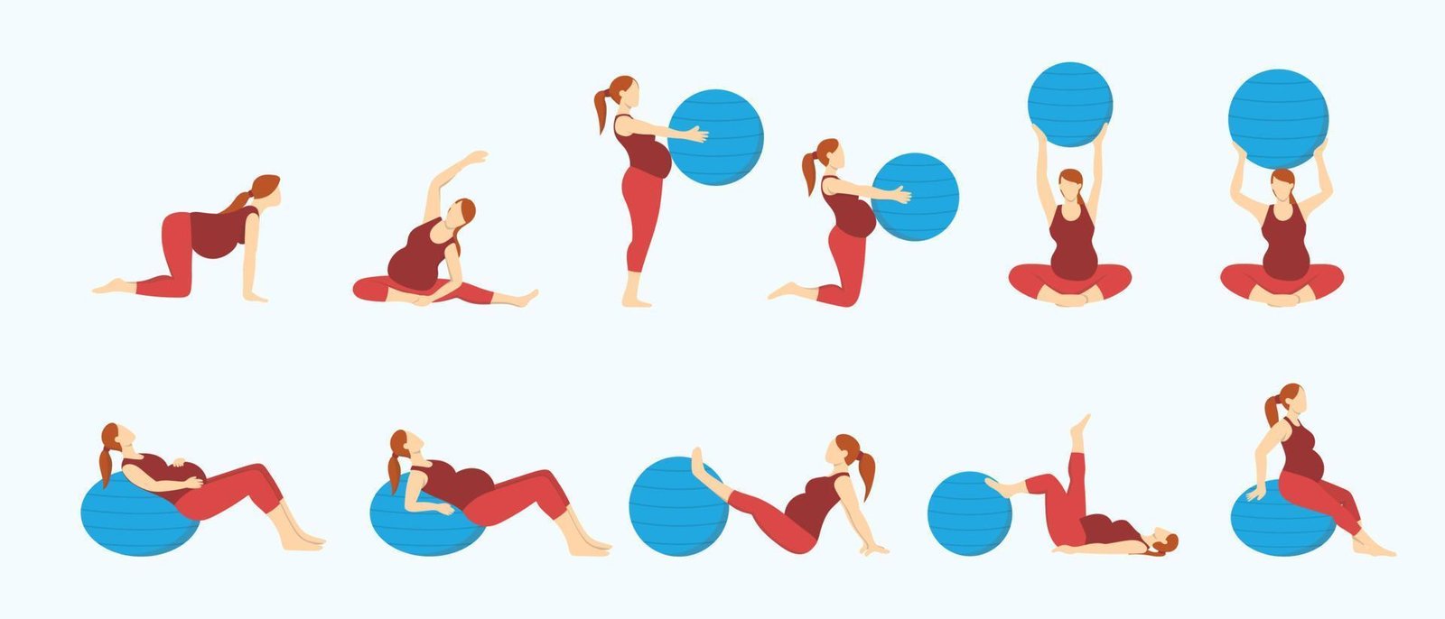 Safe pregnancy exercises demonstrated by Epping chiropractor